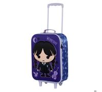 Karactermania Mercredi Chibi-Valise à roulettes Soft 3D, Lilas