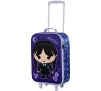 Valise Trolley Soft 3D - Mercredi Chibi - Lilas - Taille Unique Lilas G