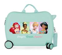 Disney Princess Valise Cabine Rigide à 4 Roues pour Enfants, avec Serrure à Combinaison et Fermeture éclair. Fabriquée en ABS, Un matériau Rigide et léger. par Joumma Bags.
