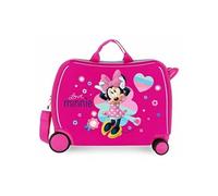 Disney Valise enfant Minnie Love – 2 roues multidirectionnelles et 2 roues bidirectionnelles