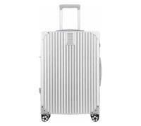 Valise Valises à roulettes avec Empreinte Digitale, Verrouillage par Mot de Passe, Bagage Portable USB, Alimentation de Secours, Bagage à Main Pratique Équipement de Voyage(Silver,37 * 22 * 55CM)