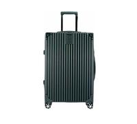 Valise Valises à roulettes avec Empreinte Digitale, Verrouillage par Mot de Passe, Bagage Portable USB, Alimentation de Secours, Bagage à Main Pratique Équipement de Voyage(Green,45 * 27 * 68CM)