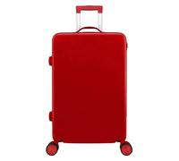 Valise Valises à roulettes Bagage de Grande capacité Fermeture éclair Bagage à Main Voyage étudiant Anti-Stress Valise à Mot de Passe Durable(Red,20 inches)