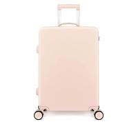 Valise Valises à roulettes Bagage de Grande capacité Fermeture éclair Bagage à Main Voyage étudiant Anti-Stress Valise à Mot de Passe Durable(Pink,22 inches)