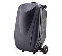 Valise Valises à roulettes Petit Bagage à Main Chariot en Alliage d'aluminium Valise d'embarquement Valise résistante à l'usure Absorption des Chocs Durable(Black-)