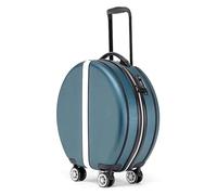 Valise Valises Rondes à Bagages de 18 Pouces avec Roues, Mini Bagages Portables, valises d'embarquement à Bords durs résistantes aux Rayures Durable(Dark Green-)