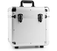 Power Dynamics RC100 - Valise Vinyles 31 x 35,5 x 39cm - Argent, 12 Pouces, Poignées Intégrées, Construction Très Robuste, Idéal DJ Mobiles