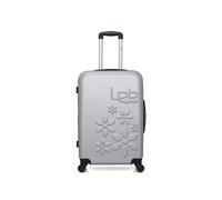 - valise weekend abs eleonor 4 roues 65 cm - gris