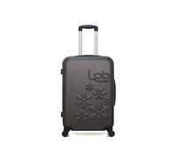 lpb - valise weekend abs eleonor 4 roues 65 cm - gris fonce gris fonce