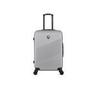 - valise weekend abs/pc peter 4 roues 65 cm - gris