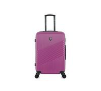 - valise weekend abs/pc peter 4 roues 65 cm - violet