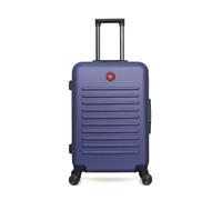 Valise Weekend ABS WIL 4 Roues - BLEU - SWISS KOPPER 65x41x26cm