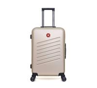 swiss kopper - valise weekend abs zurich 4 roues 65 cm - beige beige