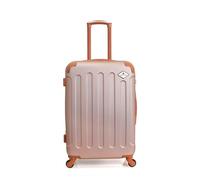 - valise weekend abs camelia 4 roulettes 65 cm - rose dore