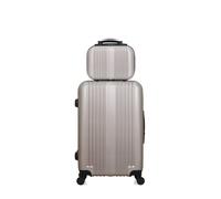 Valise weekend et vanity - HERO - LIPARI - Beige - Rigide - Lot de 2