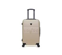 - valise weekend abs fred-a 4 roues 60 cm - beige