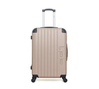 Valise Weekend HAMBOURG 4 Roues - beige - LPB LUGGAGE 65x41x26cm