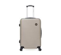 bluestar - valise weekend abs london 4 roues 65 cm - beige beige