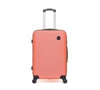 bluestar - valise weekend abs london 4 roues 65 cm - corail
