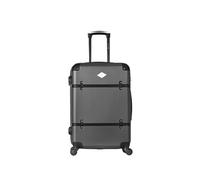 gerard pasquier - valise weekend abs marguerite 4 roulettes 65 cm - gris fonce gris fonce