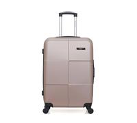 bluestar - valise weekend abs miami 4 roues 65 cm - rose dore