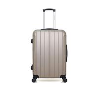 bluestar - valise weekend abs napoli 4 roues 65 cm - beige beige