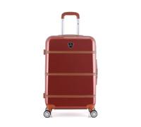 gentleman farmer - valise weekend walter 65 cm 4 roues - rouge fonce rouge fonce