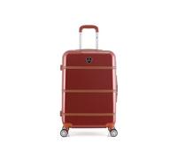 gentleman farmer - valise weekend walter 65 cm 4 roues - rouge fonce rouge fonce