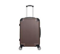 - valise weekend abs tage 4 roues 65 cm - marron