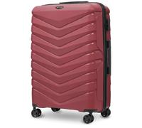 WINGS PHOENIX Set de valises S M L - Polypropylène rigide - 4 roulettes à 360° - serrures à combinaison - Valise de voyage légère et spacieuse à roulettes, Rouge, L, Mallette