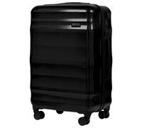 WINGS Lot de 3 Bagages VULTURE Polycarbonate Léger et Durable Ensemble de Bagages avec Serrure TSA 4 Roues 360° Poignée Télescopique Tailles S M L, noir, M, Mallette