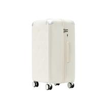 Valises Cabine à roulettes, Valise Rigide Extensible, légère et de Grande capacité, avec Double système de Verrouillage TSA(White,24 inch)