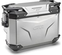 Valises GIVI Trekker Outback EVO 33L en aluminium côté droit vraiment rayées
