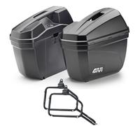 Valises latérales + châssis Givi E22N 22LT Noir pour HONDA XL700 TRANSALP 2009