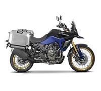 Valises latérales pour moto Suzuki V-Strom 800 DE - Blanc - Fixations incluses