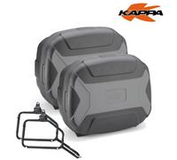 Valises Latérales + Trappe KAPPA KVC35NG Pour CFMOTO 450 MT 2024 Noir Gris 35LT