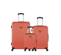 Valises - LPB LUGGAGE - AGATA - Lot de 3 - Orange - 4 roulettes - ABS