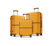 Valises rigides Kono design rayé ABS+PC détails bicolores : 1 valise de 20 pouces