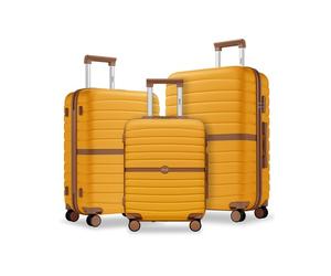 Valises rigides Kono design rayé ABS+PC détails bicolores : 1 valise de 24 pouces