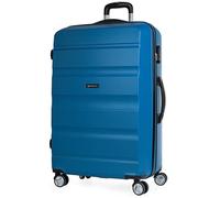ITACA - Valise de Voyage Rigide 4 Roues Trolley de Grande Taille XL 77 cm en ABS. Résistante et Légère. Poignée 2 Anses et Cadenas. Étudiant et Professionnel. T71670, Color Bleu