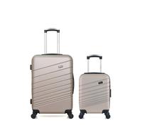 Valises weekend et cabine XXS TIGRE - beige - WAVE PARIS 65x41x26cm