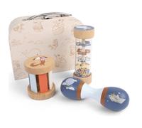 Valisette De Jeu Mes Premiers Jouets Sensoriels En Bois Bleu, Gris, Marron TU