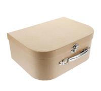 Valisette en Papier Kraft Poignée pour Présents de Mariage et Bijoux | Fermeture Métallique Pratique, Couvercle Intégré, Rangement Réutilisable pour Thé, Accessoires, Fournitures, Présentations