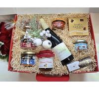 Valisette Magie des Fêtes et Vacqueyras, Coffret Cadeau Gourmet avec Truffes et Délices de Provence, Édition Festive