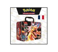 Valisette - POKÉMON - Coffre Dracaufeu EX - 6 boosters JCC - 3 cartes holographiques - Boîte métallique