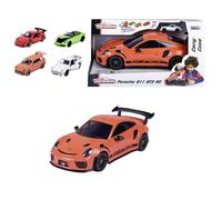 Valisette Porsche MAJORETTE avec 4 véhicules à roue libre - Rouge - Pour enfants de 3 ans et plus