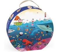 Valisette puzzle Janod Le monde sousmarin 100 pièces G