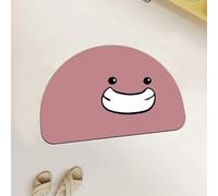 VALISS Coussin de salle de bain domestique, coussin de porte emoji, coussin d'absorption d'eau, coussin de boue d'algues molles