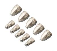 Valixirant 10 pièces P-80 Plasma Cutter Consumable Kit : embouts de buse (1,1 mm, 1,3 mm, 1,5 mm, 1,7 mm) et électrodes pour découpe plasma Hypertherm/P-80 (1,7 mm)
