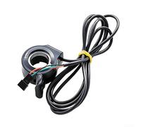 Valixirant Accélérateur pour vélo électrique et scooter électrique - Construction ABS 4,4 x 2,4 cm - Câble noir 0,55 m - Compatible avec les contrôleurs de moteur CC sans balais 24 V - 48 V